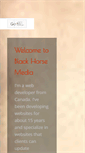 Mobile Screenshot of blackhorsemedia.ca